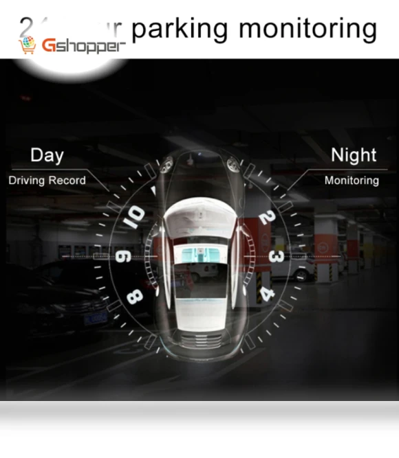 4.5-inch 1080P HD Shimmering Night Vision Dual Recording Car Recorder — Dashboard Cameras, V6