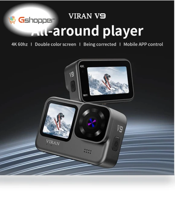 4K60FPS WiFi Anti-shake Action Camera — Adventure & Sports Cameras, VIRAN