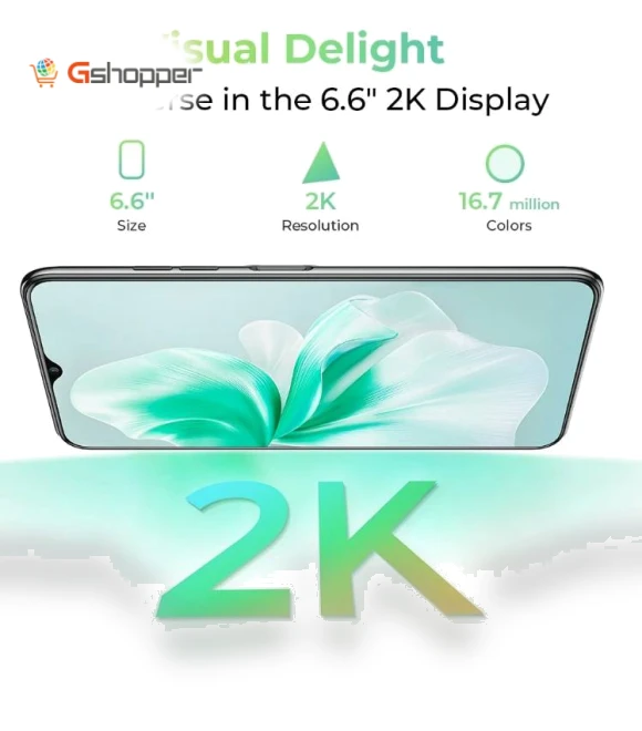 5150mAh Battery 6.6-Inch 2k Display Android 13 Smartphone — VR Headsets, OUKITEL