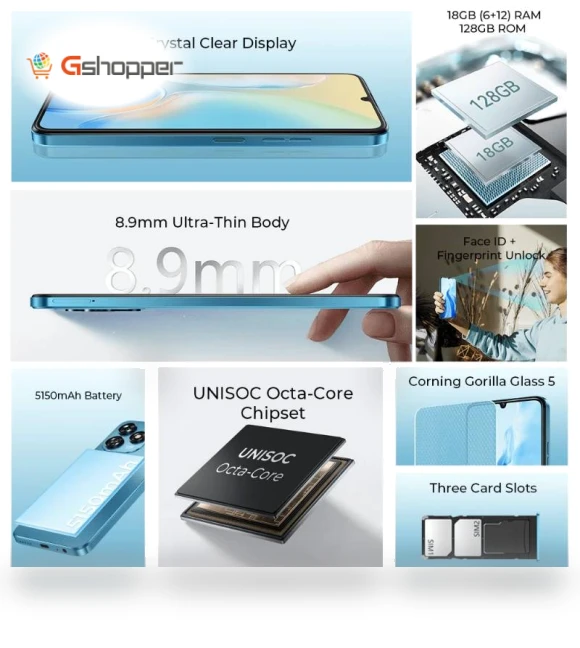 5150mAh Battery 9mm Ultra-Thin Body SmartPhone — Gadget Essentials, OUKITEL