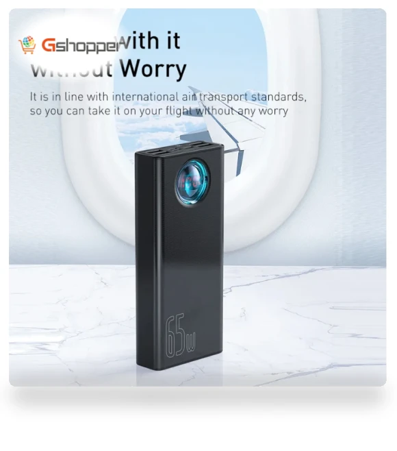 65W Power Bank 30000mAh PD Quick Charge — Chargers, Baseus