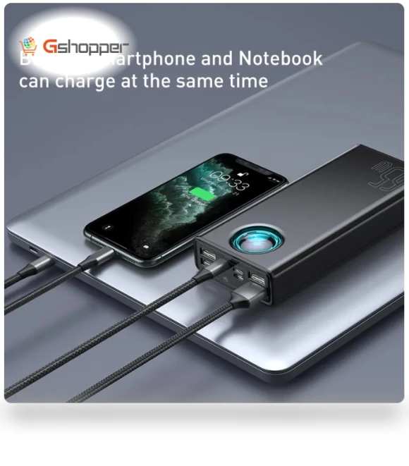 65W Power Bank 30000mAh PD Quick Charge — Chargers, Baseus