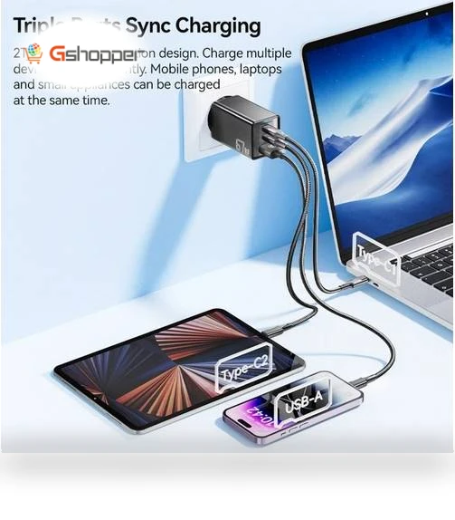 67W GaN Charger — Chargers, ESSAGER