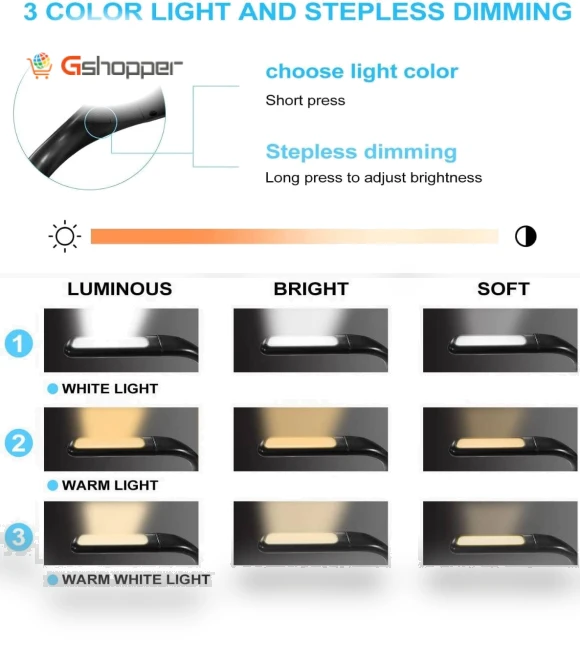 Adjustable Brightness LED Neck Reading Light — Reading Lights