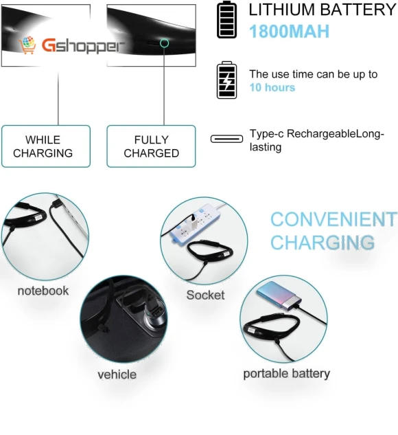 Adjustable Brightness LED Neck Reading Light — Reading Lights