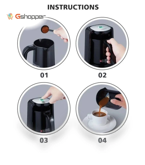 Automatic Turkish Coffee Machine Electric Pot — Coffee Makers, HIBREW