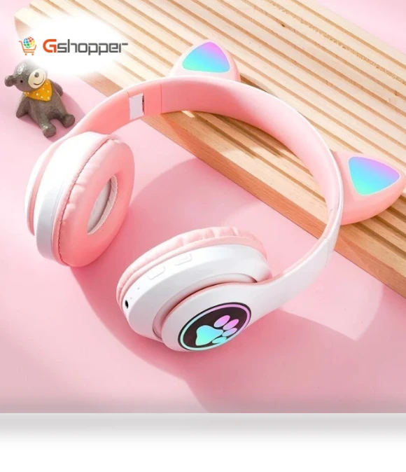 Colorful Cat Ear Headphone — Over-Ear Headphones