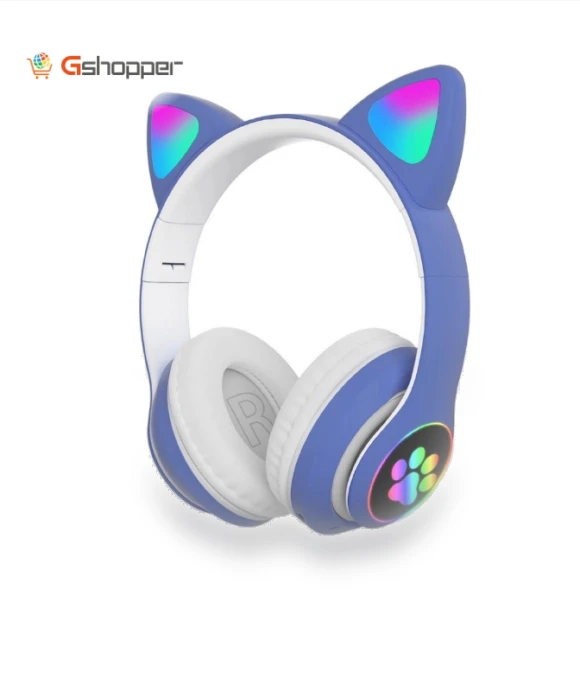 Colorful Cat Ear Headphone — Over-Ear Headphones