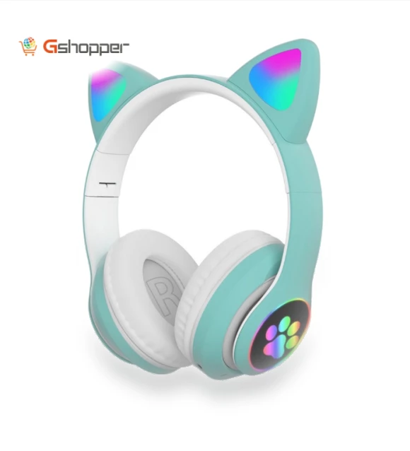 Colorful Cat Ear Headphone — Over-Ear Headphones