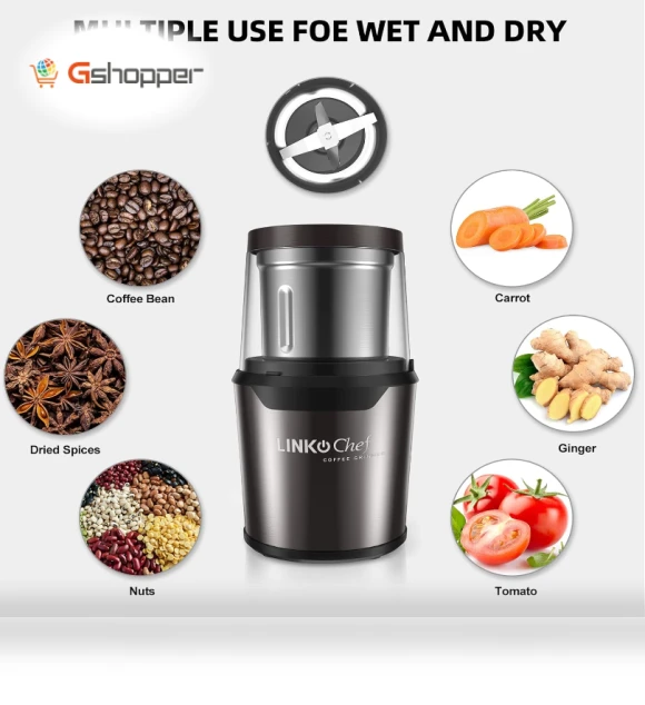 Electric Coffee and Spice Grinder — Spice Grinders, LINKchef