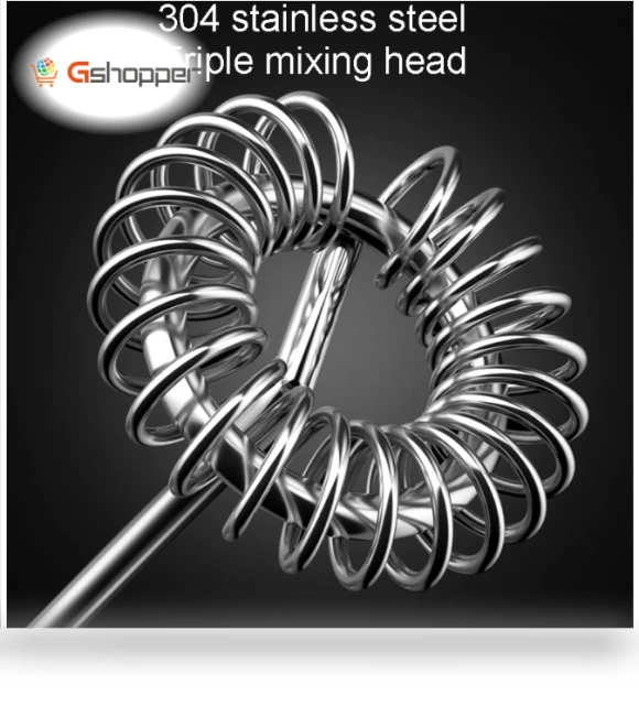 Electric Stainless Steel Coffee Whisk Portable Milk Froth Whisk — Milk Frothers, Jia Orange