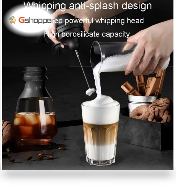 Electric Stainless Steel Coffee Whisk Portable Milk Froth Whisk — Milk Frothers, Jia Orange