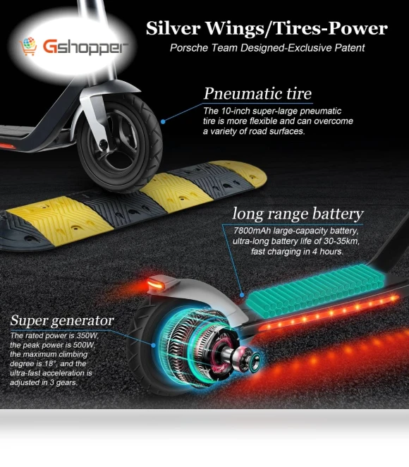 Foldable High Speed Offroad Fat Tires Waterproof Kick E Balance Rider Bike E Scooter — Push Scooters, Mankeel
