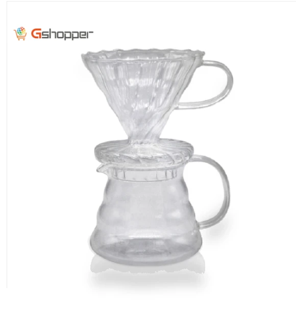 Heat Resistant Hand Brewed Coffee Glass Pot — Pots