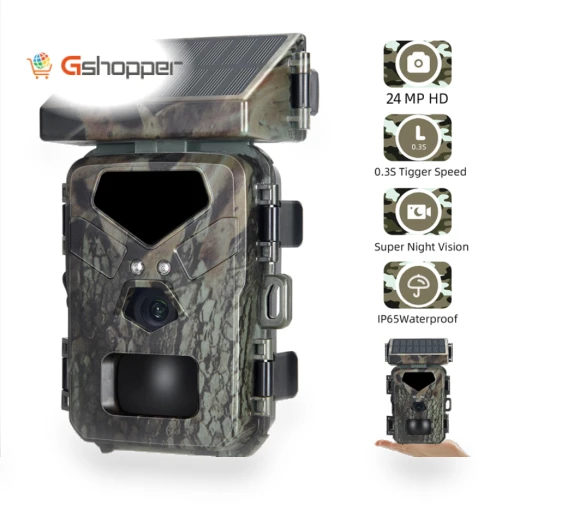 IR Tracking Camera with Solar Panels — Outdoor & Wildlife Cameras, SUNTEK