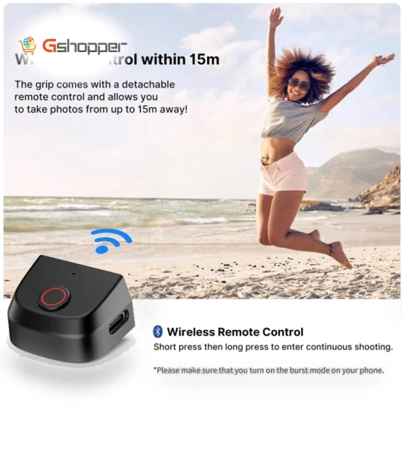 MagSafe Bluetooth Shutter Smartphone Camera Handle Grip — Selfie Sticks, Ulanzi
