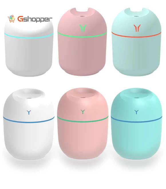 Mini Desktop Colourful Night Light Car Humidifier — Air Moisturizers