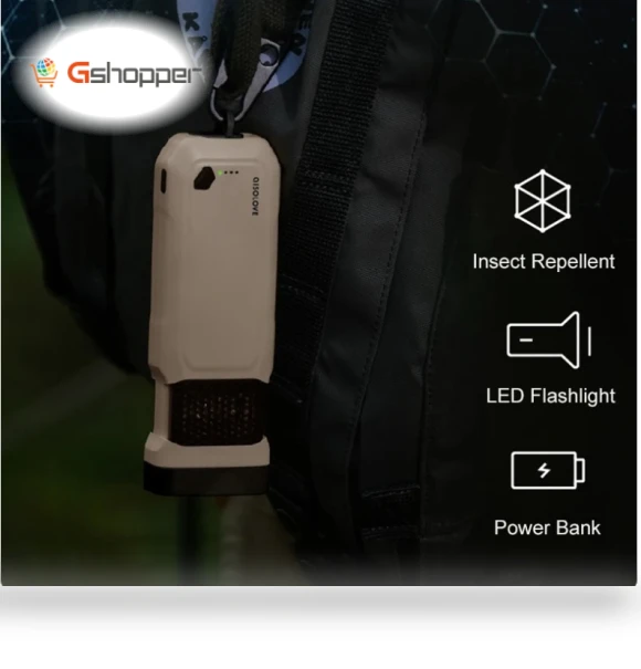 Outdoor Portable Mosquito Repellent LED Flashlight Power Bank — Flashlights, Xiaomi