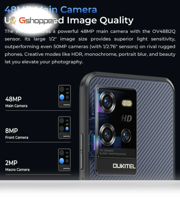 Rugged Smartphone — Phone Accessories, OUKITEL