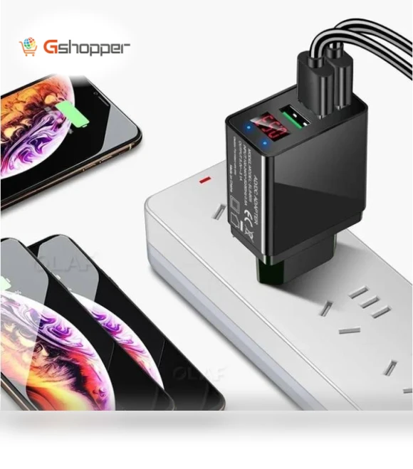 Three USB Port Phone Charger — Chargers