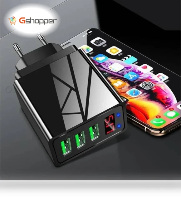 Three USB Port Phone Charger — Chargers