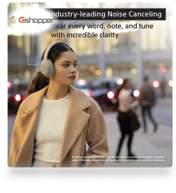 Wireless Industry Leading Noise Canceling Overhead Headphones — Over-Ear Headphones, Sony