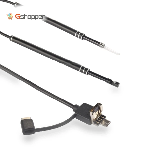 3 in 1 USB Ear Scope Inspection HD Camera Visual Ear Spoon — Otoscopes, i96