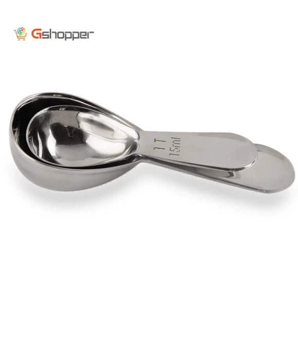 304 Thickened Stainless Steel Coffee Spoon Scales Scaling Spoon — Coffee Scoops, YG