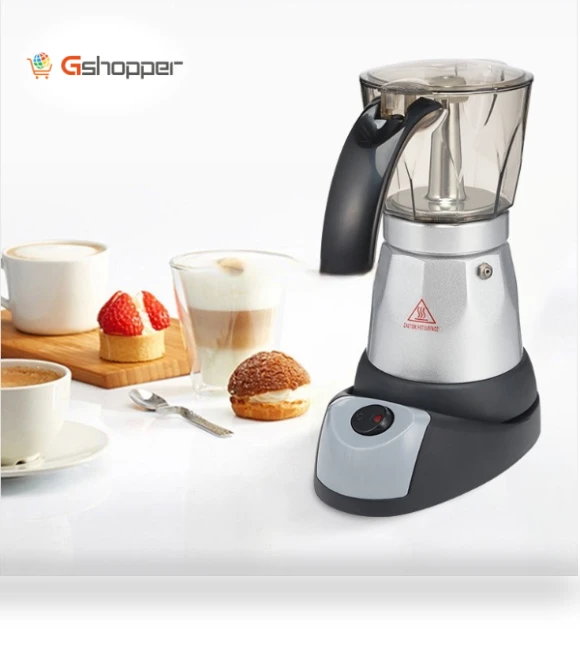Aluminum Alloy Electric Mocha Coffee Maker Filter — Coffee Makers