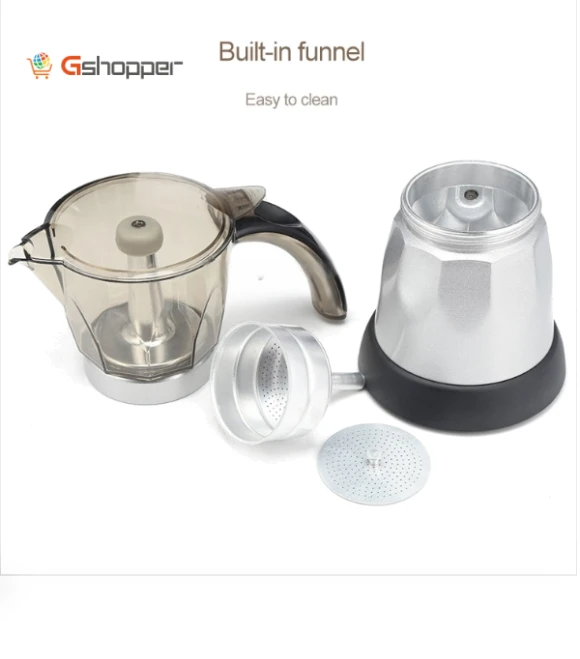 Aluminum Alloy Electric Mocha Coffee Maker Filter — Coffee Makers