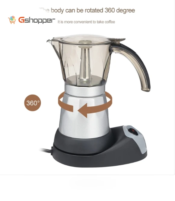 Aluminum Alloy Electric Mocha Coffee Maker Filter — Coffee Makers
