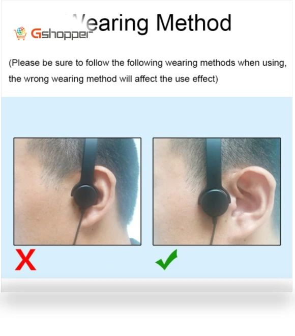 Bone Conduction Wired Earphone Charging Hearing Aid — Hearing Support
