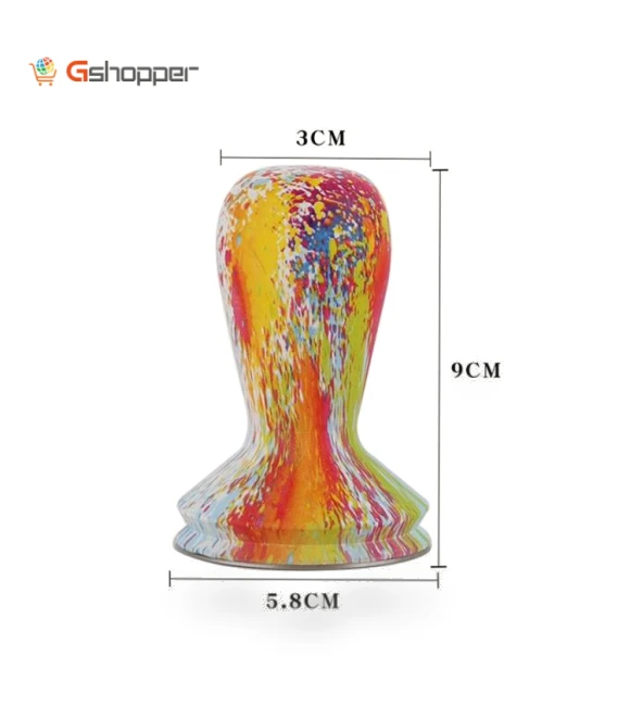 Coloured Silicone Frosted Handle Coffee Tamper — Tampers