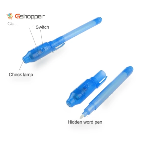 Creative Magic UV Light Invisible Ink Pen Marker Pen — Detective & Spy