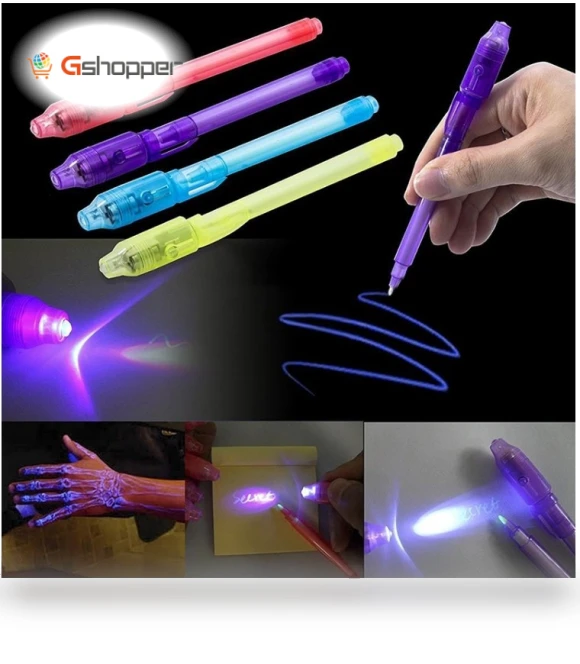 Creative Magic UV Light Invisible Ink Pen Marker Pen — Detective & Spy