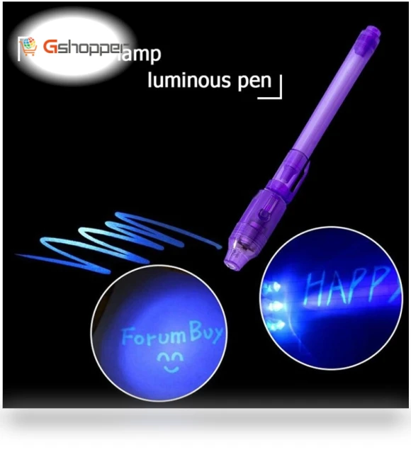 Creative Magic UV Light Invisible Ink Pen Marker Pen — Detective & Spy