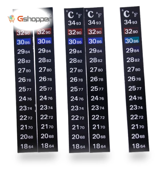 Digital Aquarium Fish Tank Refrigerator Thermometer Sticker — Thermometers