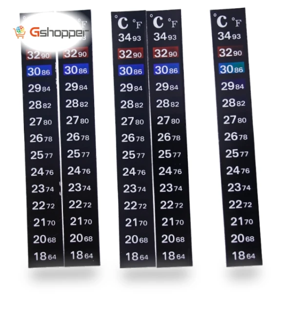 Digital Aquarium Fish Tank Refrigerator Thermometer Sticker — Thermometers