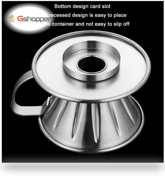 Double-layer Stainless Steel Pour-over Coffee Filter — Permanent