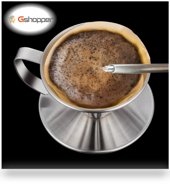 Double-layer Stainless Steel Pour-over Coffee Filter — Permanent