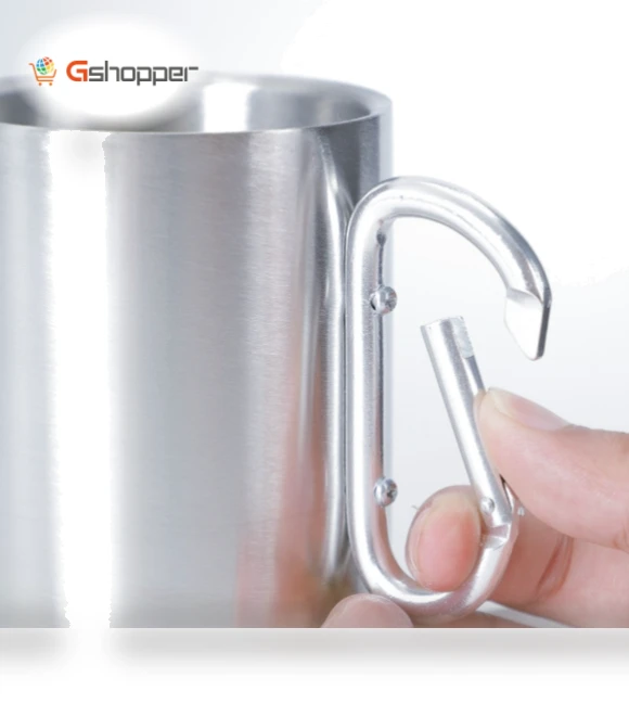Double-layered mug with carabiner — Cups & Mugs