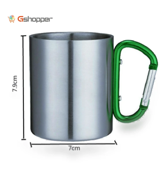 Double-layered mug with carabiner — Cups & Mugs