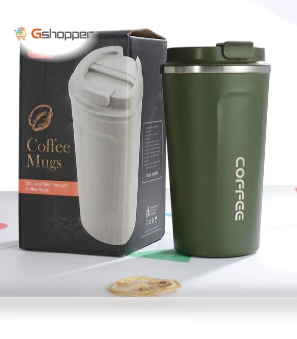 Double Stainless Steel Coffee Mug — Travel Drinkware