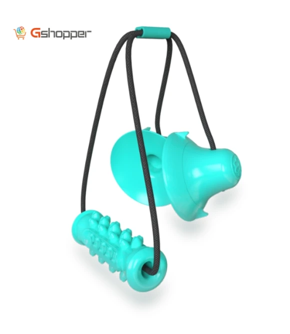 Double Suction Cup Drawstring Teeth Grinding and Bite-Resistant Tooth Cleaning Stick — Chew Toys