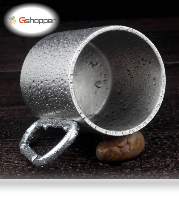 Double Walled Water Mugs Coffee Cup — Travel Drinkware