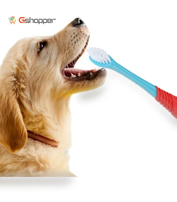 Dual Head Toothbrush for Pets — Dental Care