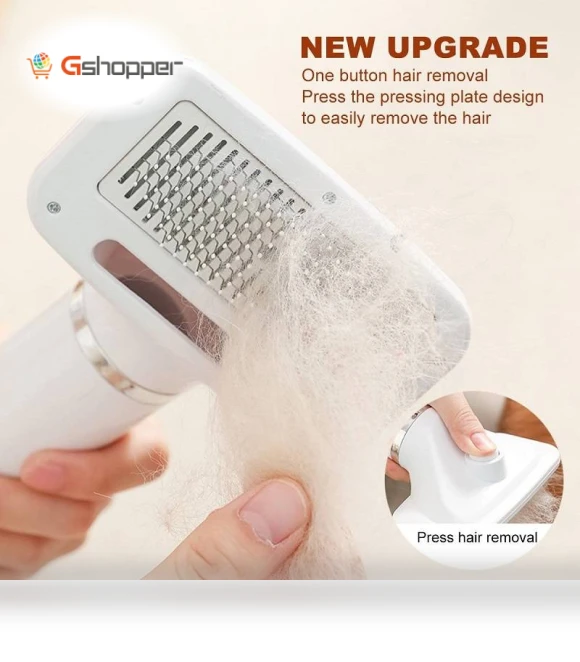 Electric Comb for Pet Grooming and Hair Cleaning — Combs