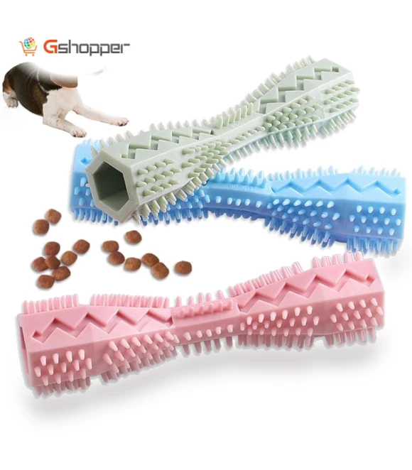 Hexagonal Molar Teeth Cleaning Stick Pet Toothbrush — Chew Toys
