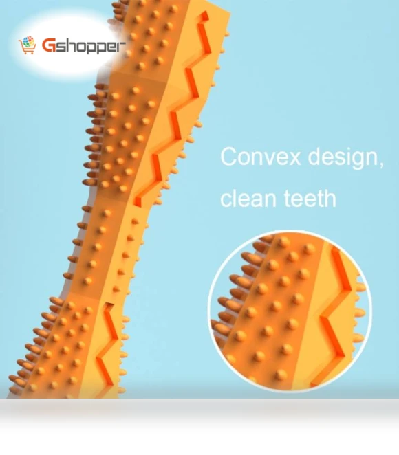 Hexagonal Molar Teeth Cleaning Stick Pet Toothbrush — Chew Toys