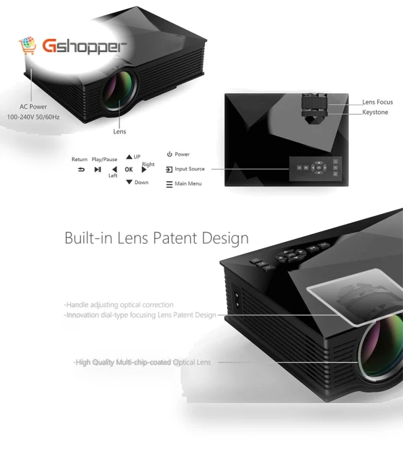 Home Theater Multimedia HD LED Projector — Home Theater Projectors
